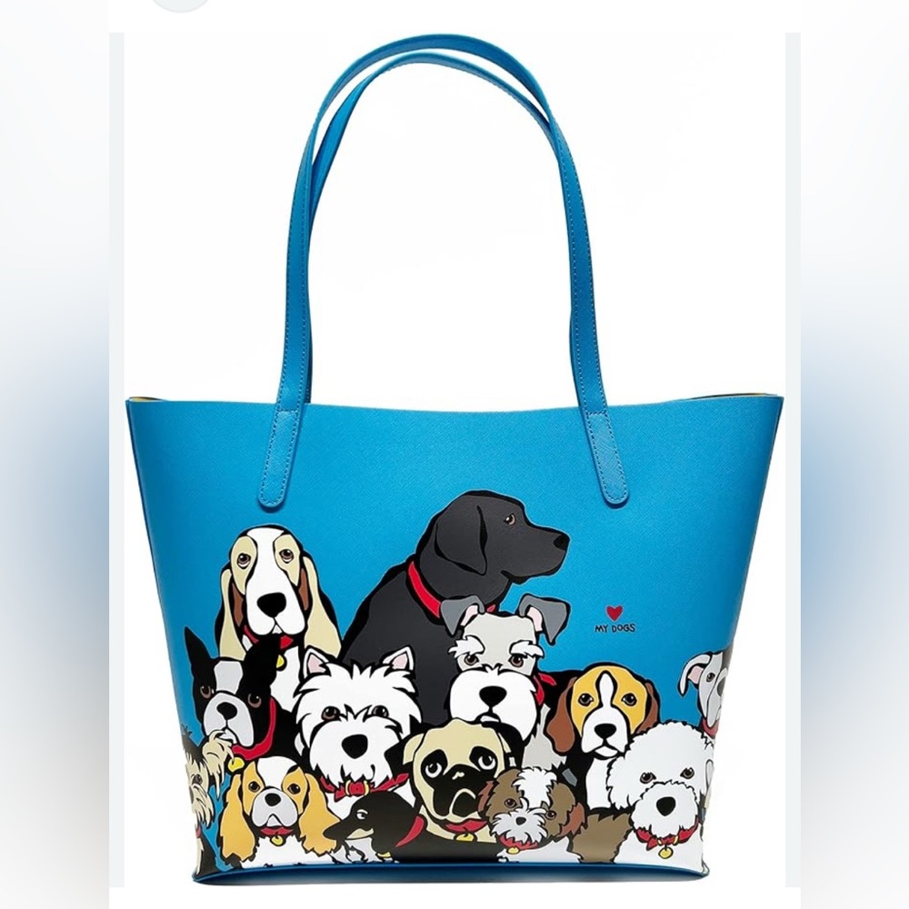 Marc Tetro Tote - RARE group dog limited edition in blue